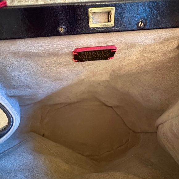 Frances Valentine Delphine Napalac Lady Bag – Black Patent Leather – NWT – Rare - Picture 11 of 13